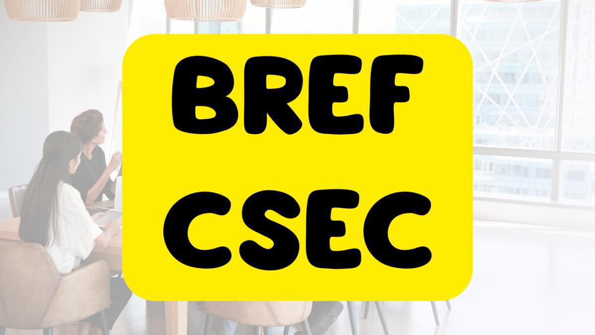 Bref CSEC des 14 et 15 mai  Bref CSEC des 14 et 15 mai