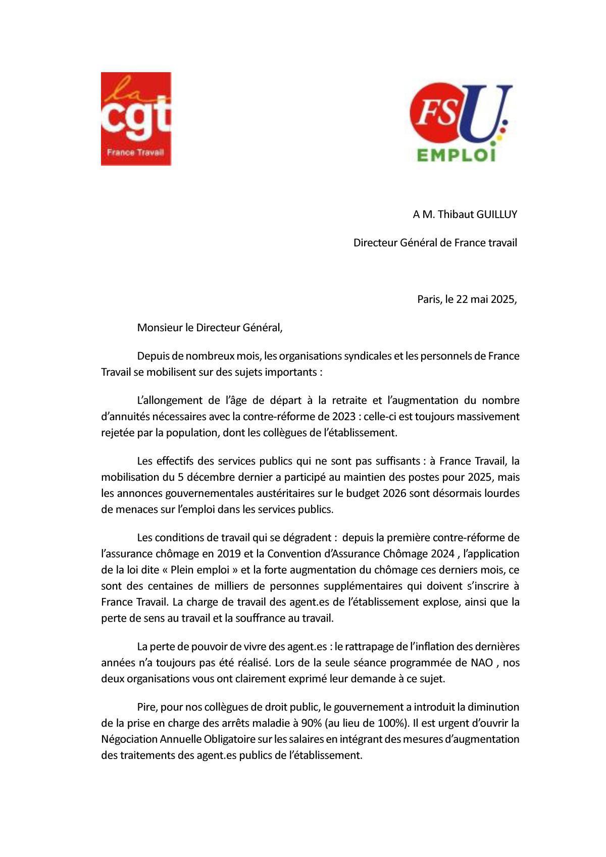 Préavis de grève France Travail le 5 juin