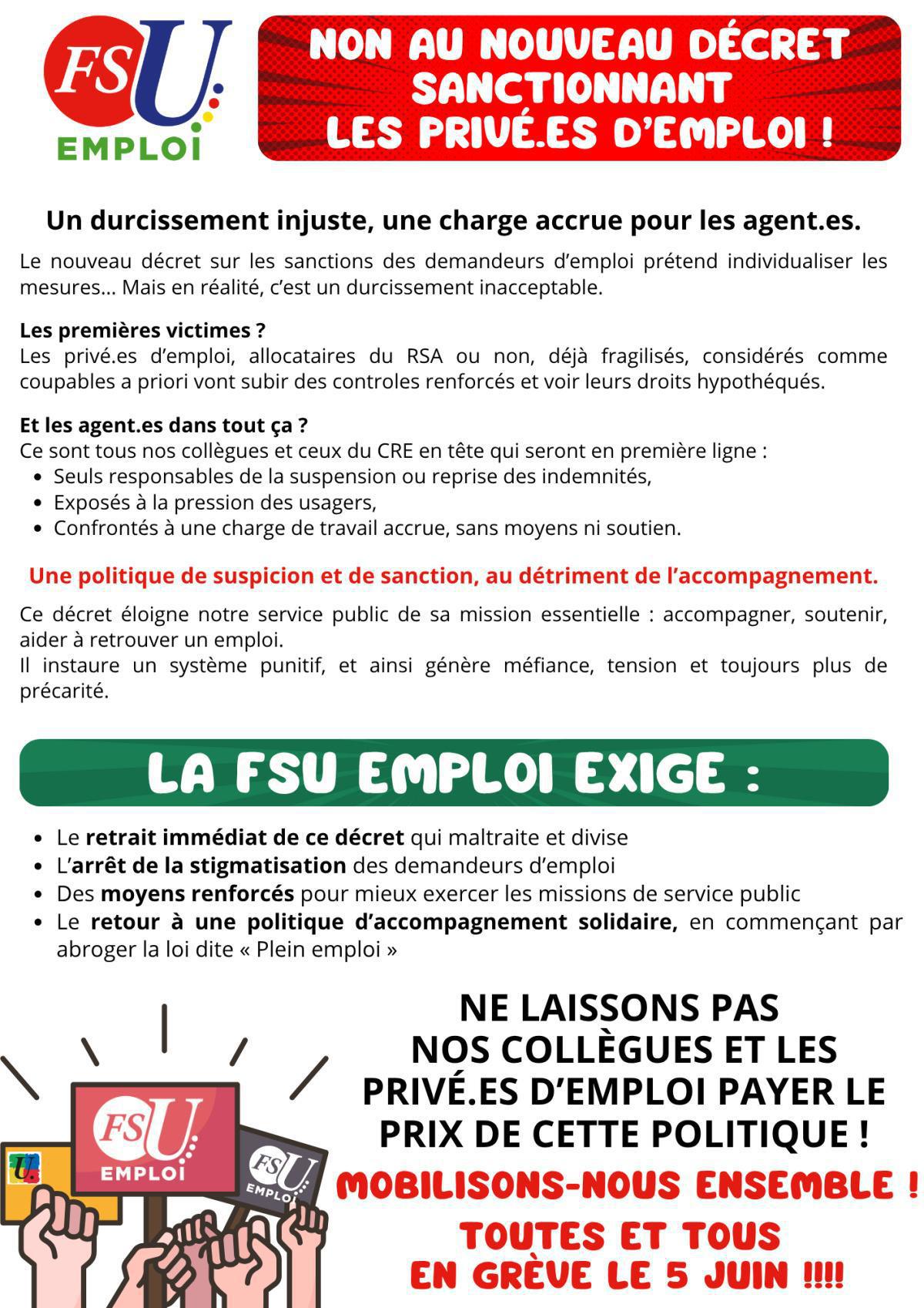 Un durcissement injuste, une charge accrue pour les agent.es.