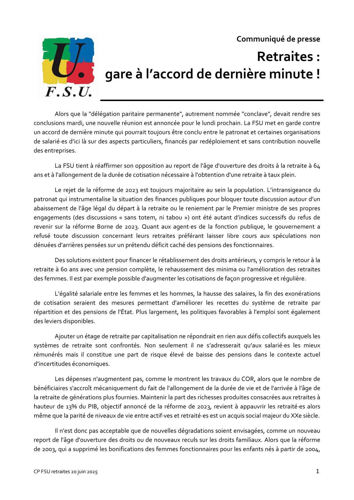 Retraites : gare à l’accord de dernière minute !