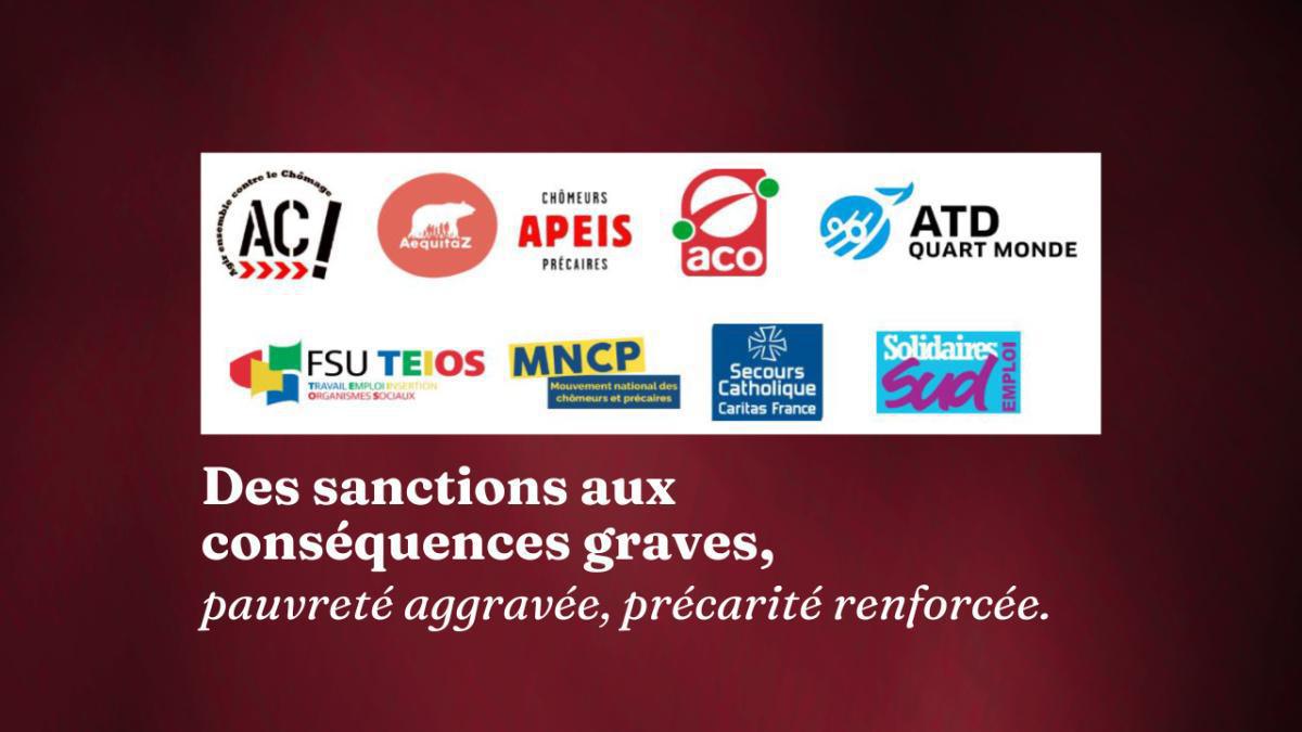 Non aux sanctions contre les allocataires du RSA et les usagers de France Travail