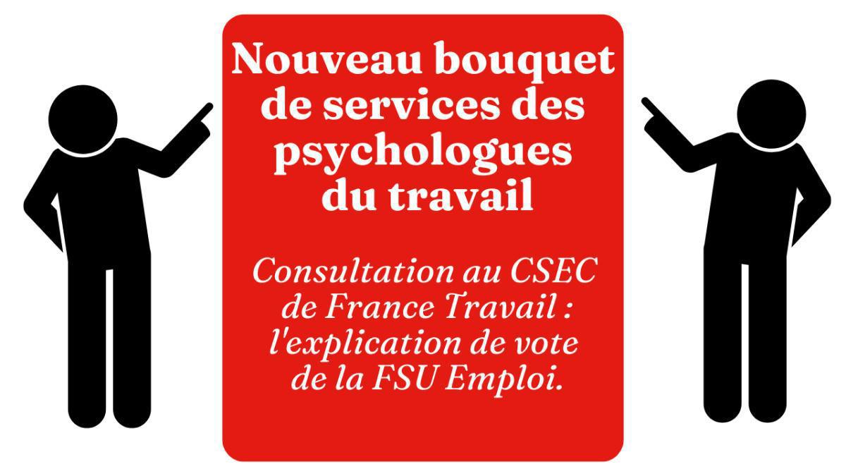 Nouveau bouquet de services des psychologues du travail Nouveau bouquet de services des psychologues du travail