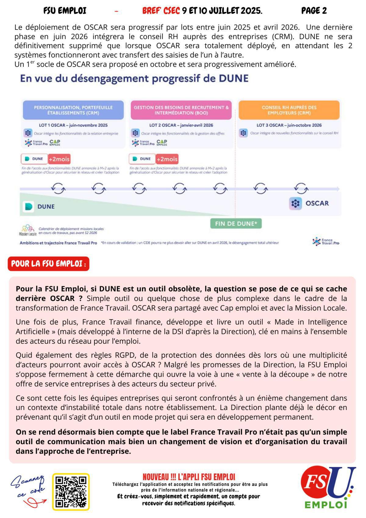 BREF CSEC 9 et 10 juillet 2025