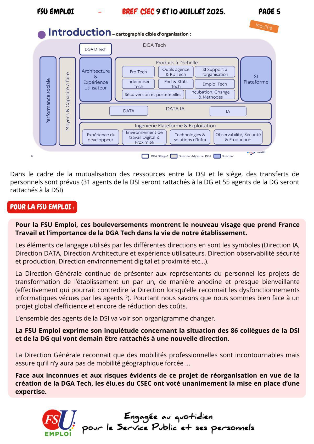 BREF CSEC 9 et 10 juillet 2025