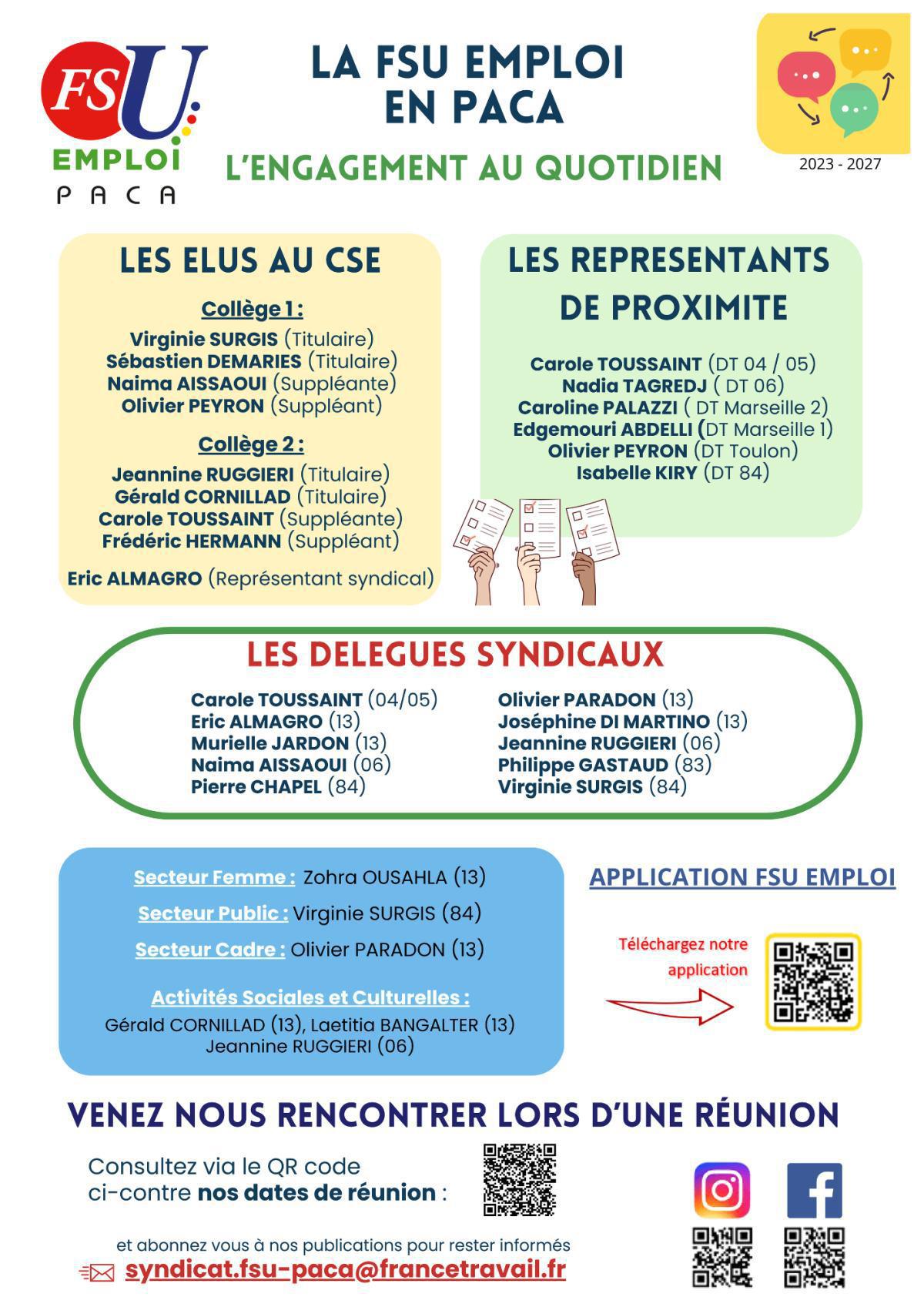 Les élu-es FSU Emploi PACA 