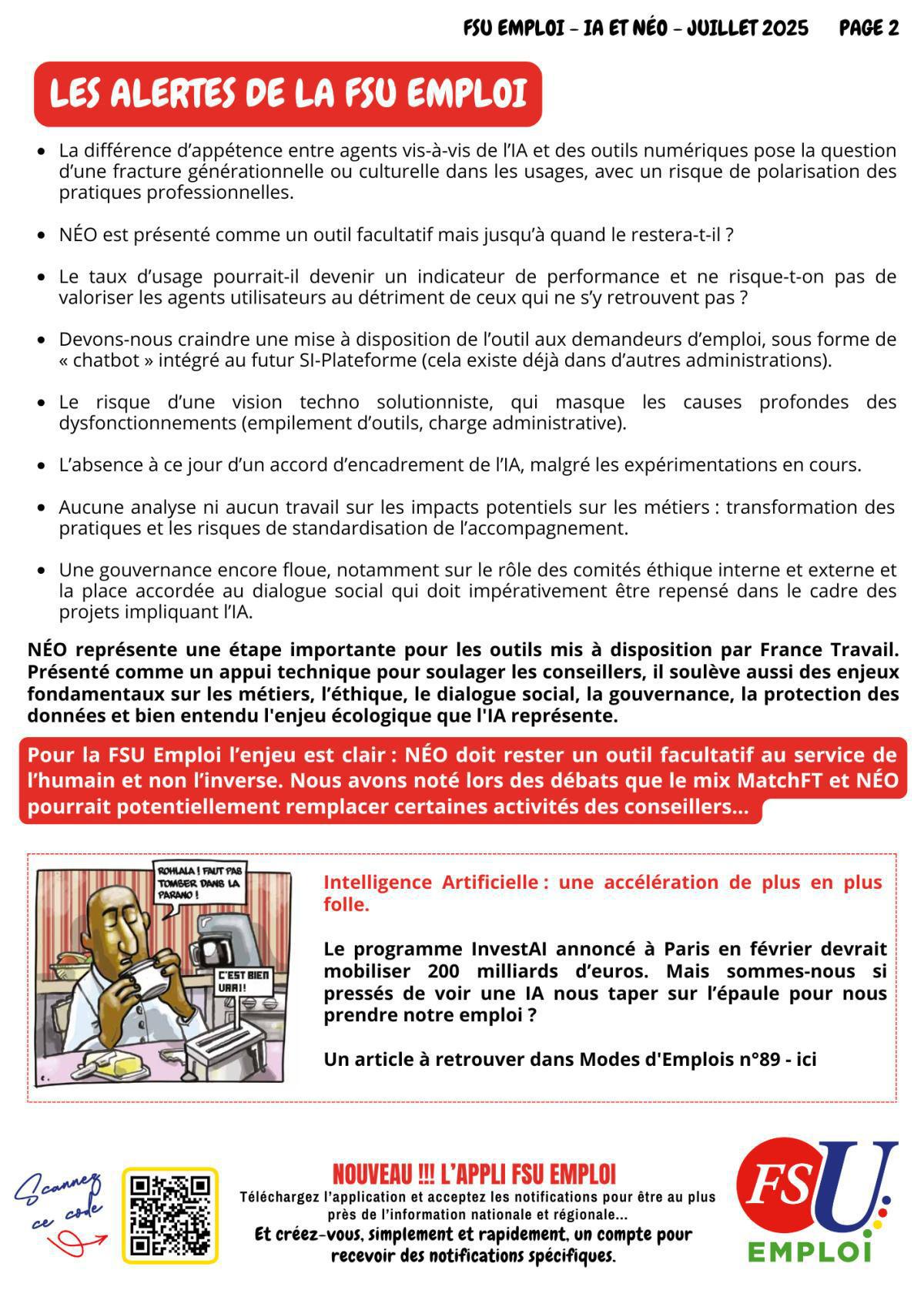 IA : France travail déjà très en avance sur le sujet. IA : France travail déjà très en avance sur le sujet.