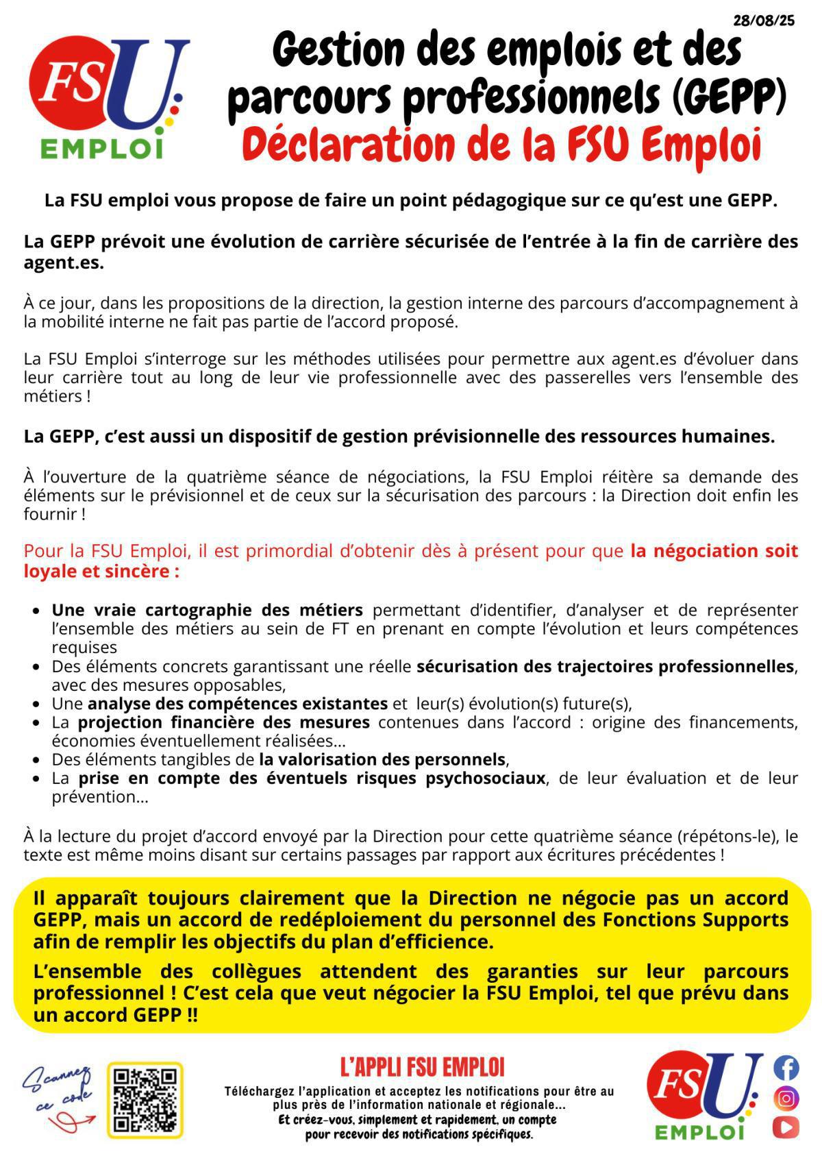 Gestion des emplois et des parcours professionnels (GEPP) 