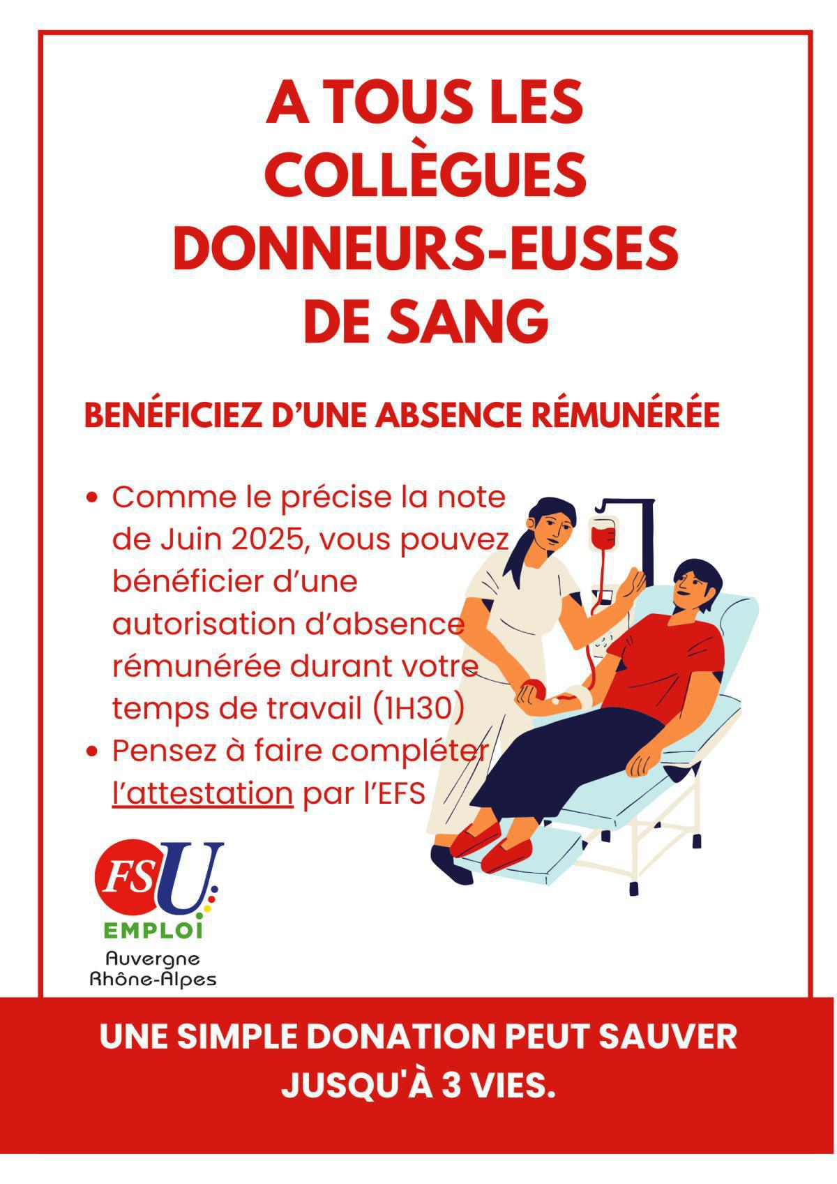 Vous êtes donneur(euse) de sang ?