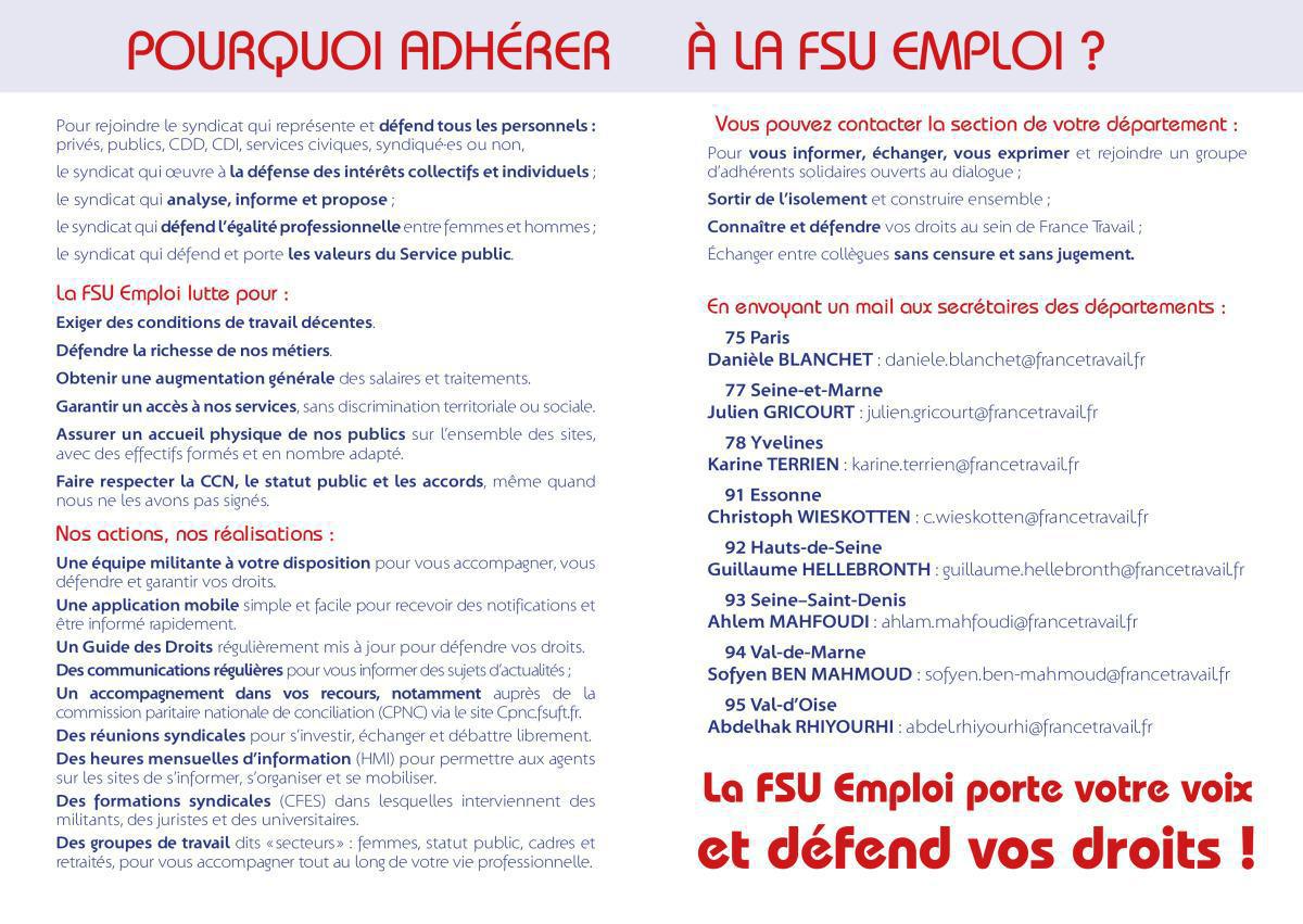 Livret d'accueil, Vous venez d'être recrutés, La FSU vous informe sur vos droits