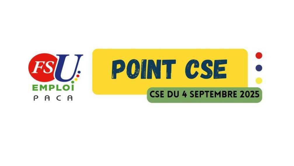 Point CSE Août 2025