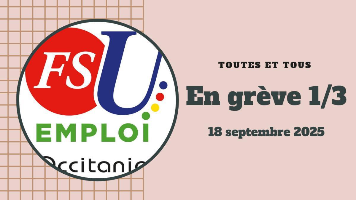 En grève le 18 septembre 2025 1/3