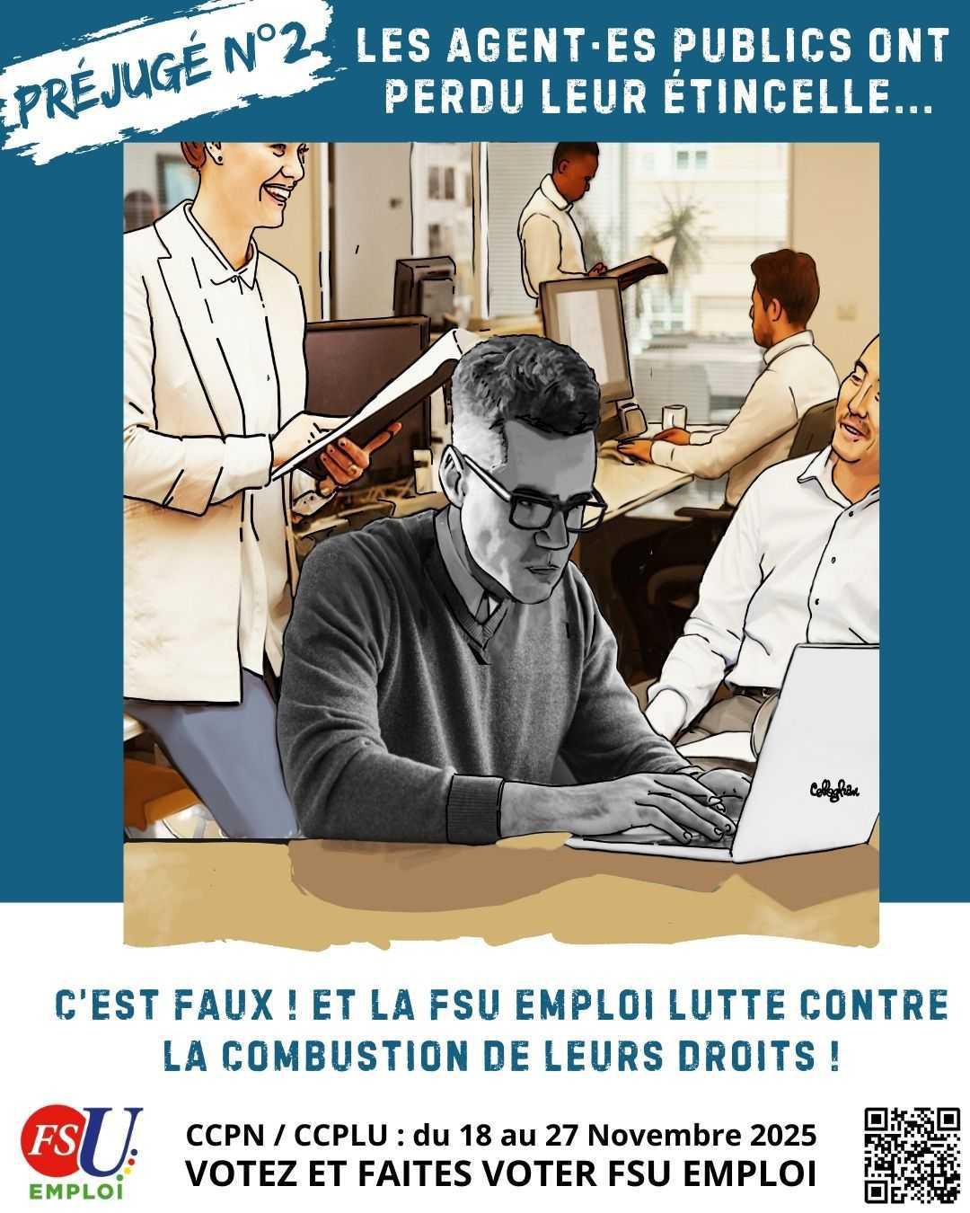 Hier, aujourd’hui, demain : la FSU Emploi toujours aux côtés des agent-es publics !
