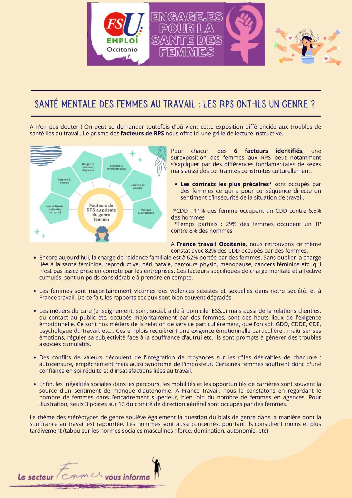 Santé mentale des Femmes, cause nationale 2025... Où en est-on ?