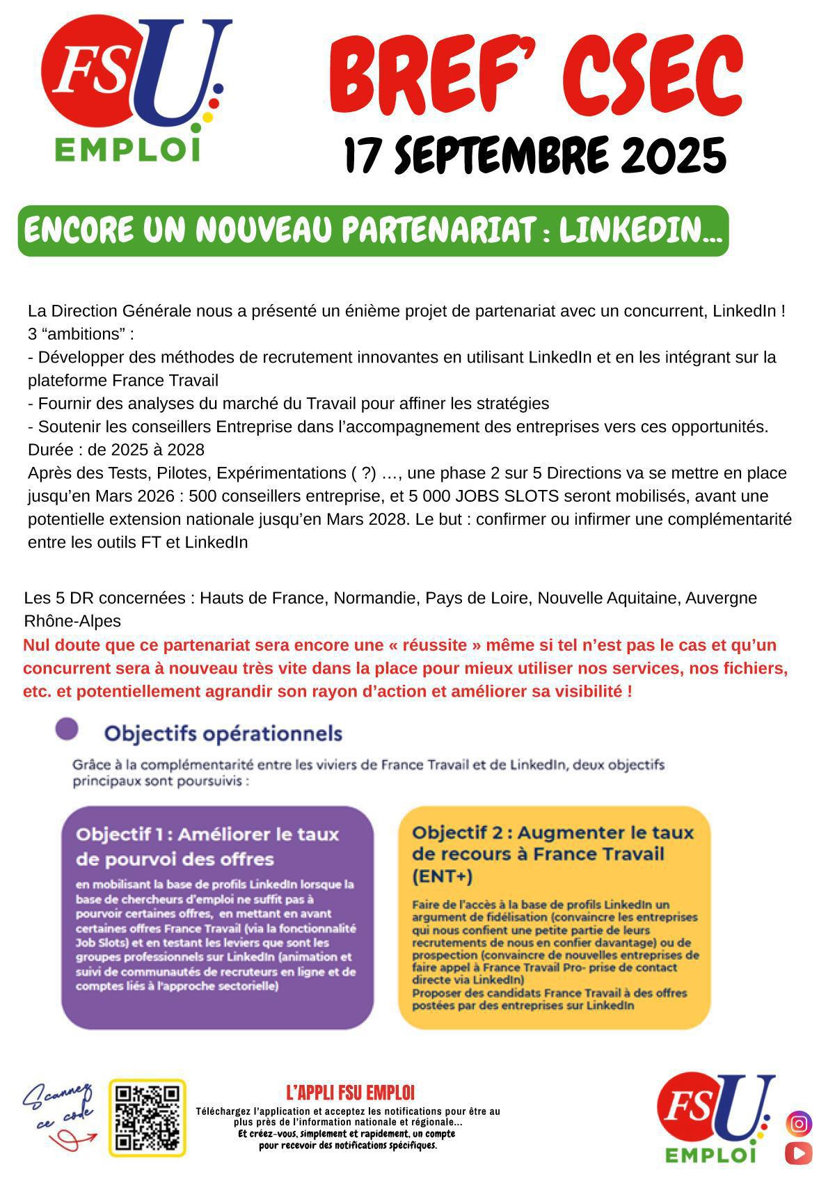 Bref CSEC du 17 septembre