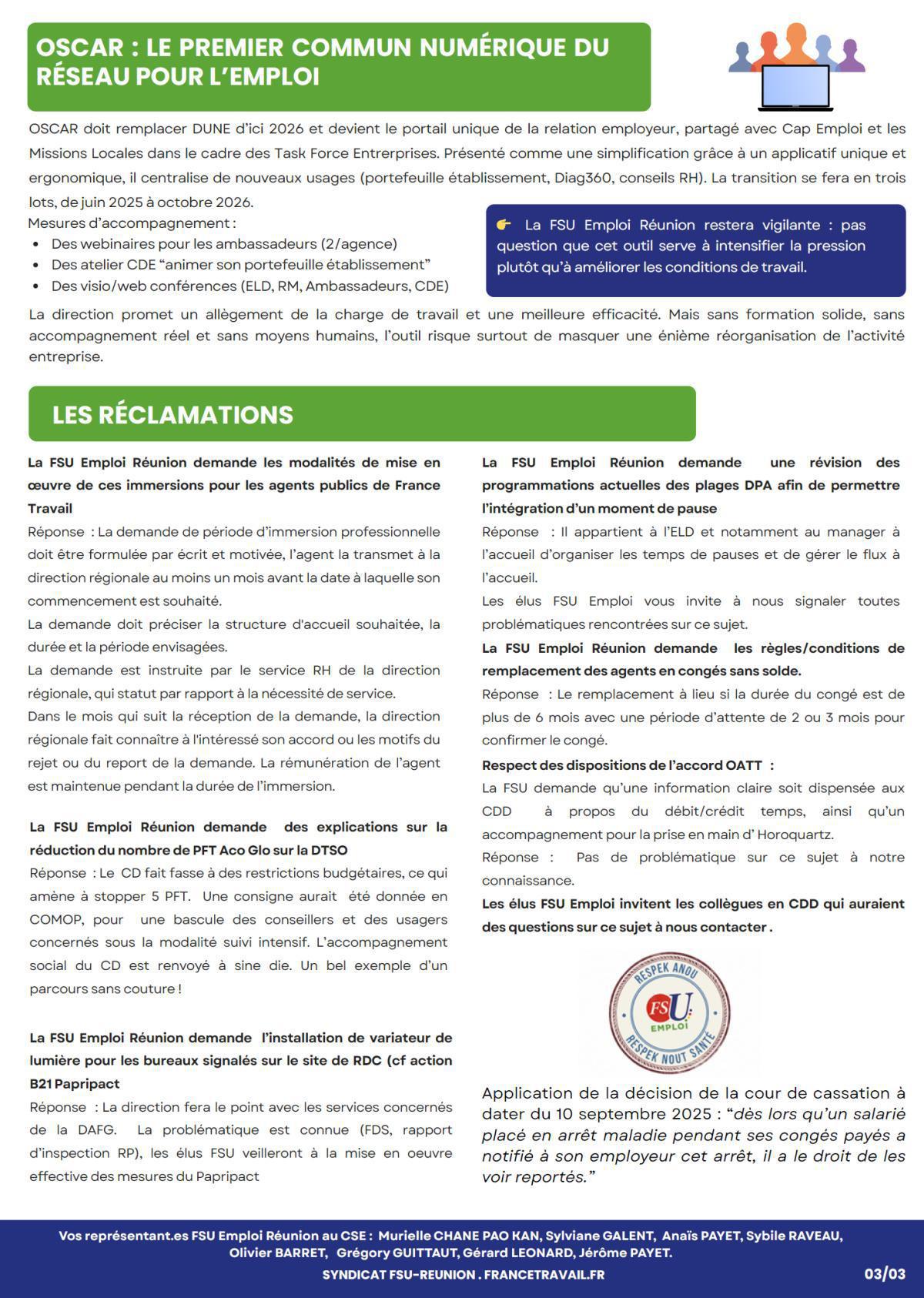 Kozman CSE du 26 septembre 2025