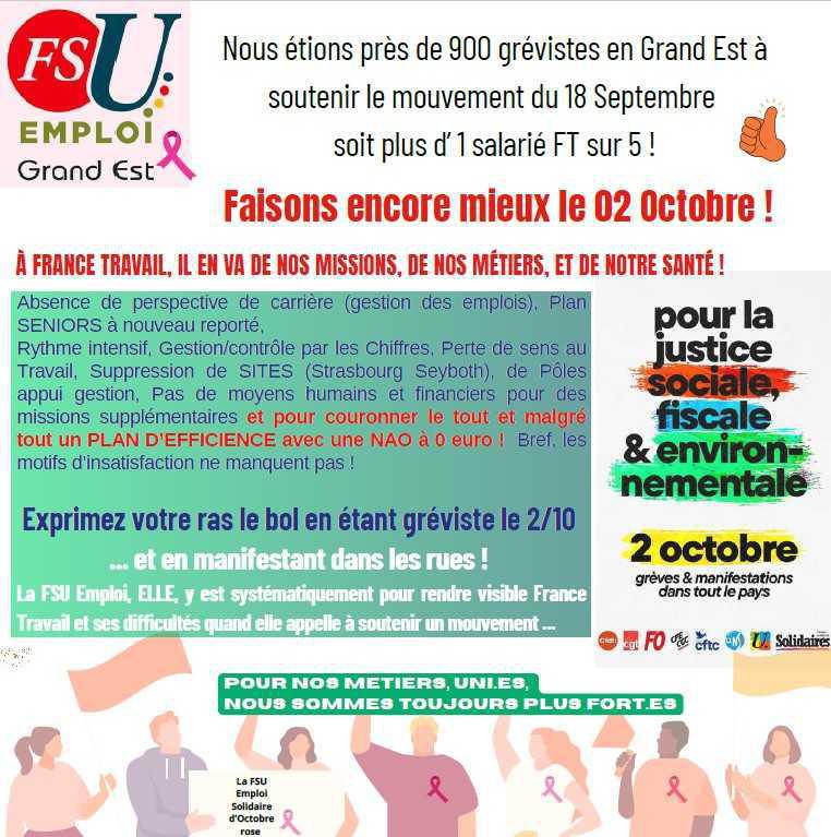 GREVE LE 2 OCTOBRE 2025