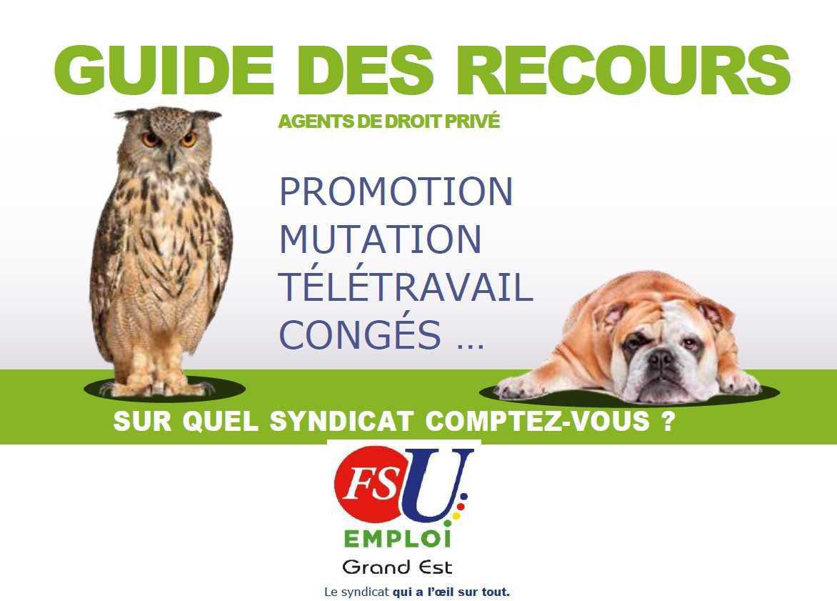 GUIDE DES RECOURS - DROIT DU PERSONNEL 