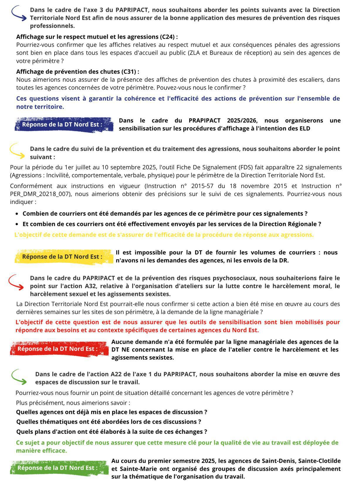 Les RP FSU Emploi Réunion à vos côtés. Septembre 2025