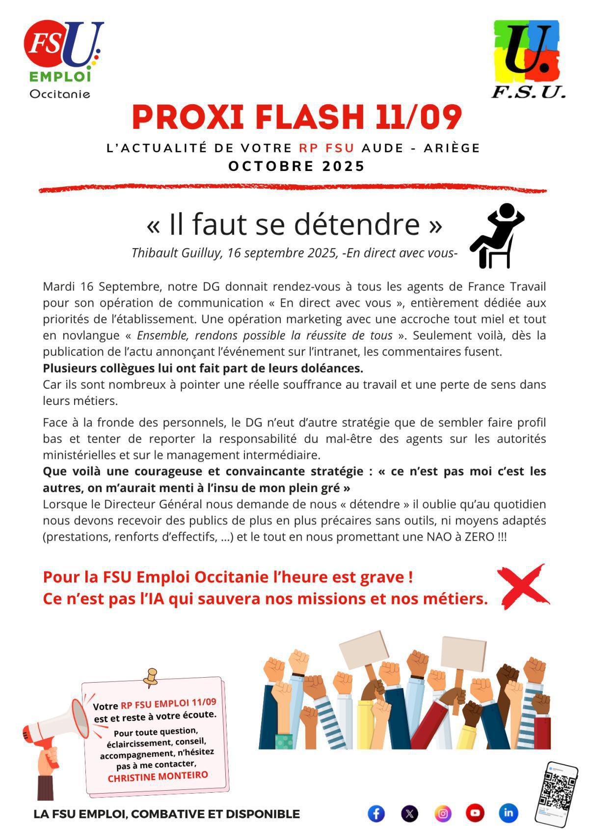 Proxi Flash 11/09 OCTOBRE 2025