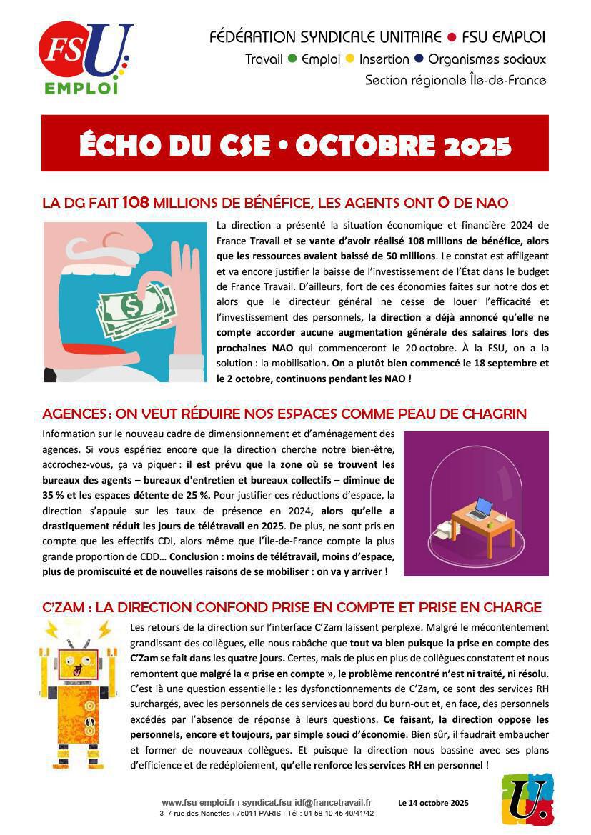 Écho CSE Octobre 2025