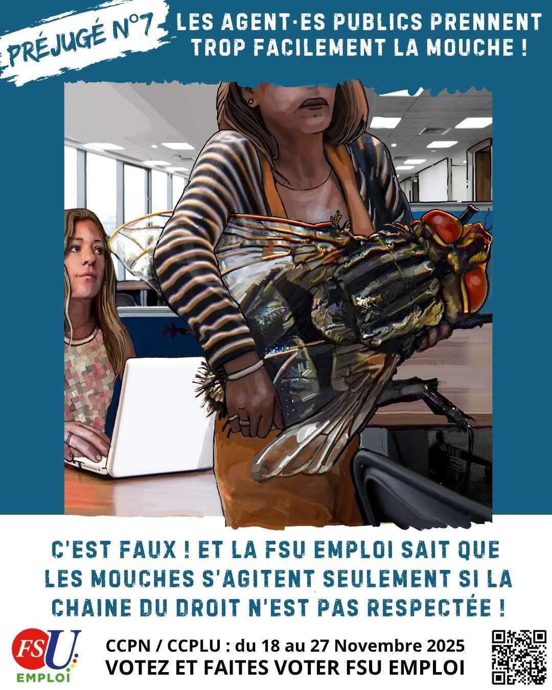 Les agent-es publics prennent trop facilement la mouche ? C'est faux ! Les agent-es publics prennent trop facilement la mouche ? C'est faux !
