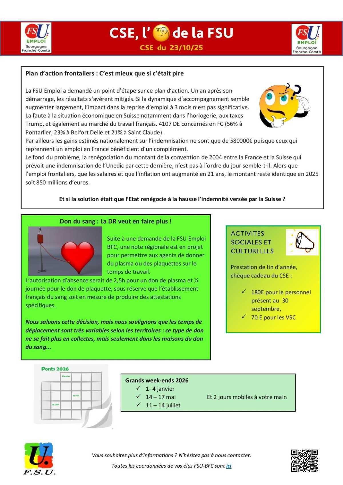 L'oeil de la FSU - CSE octobre 2025 L'oeil de la FSU - CSE octobre 2025