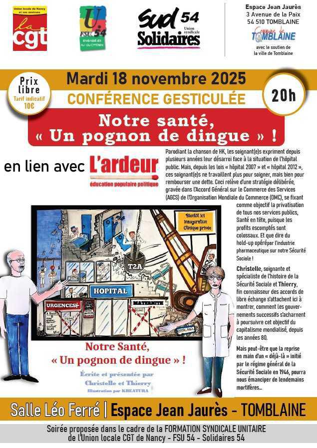 conférence gesticulée SANTE 