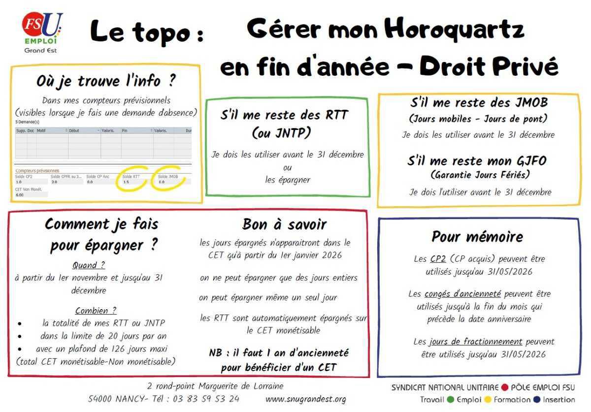 TOPOS HOROQUARTZ et la fin d'année 
