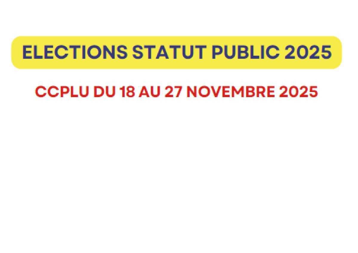 Elections Agents Publics CCPLU