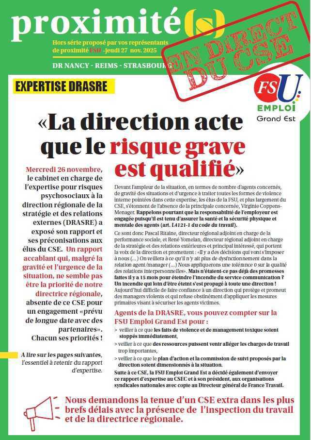 DRASRE - DR NANCY STRASBOURG REIMS - proximité(s)