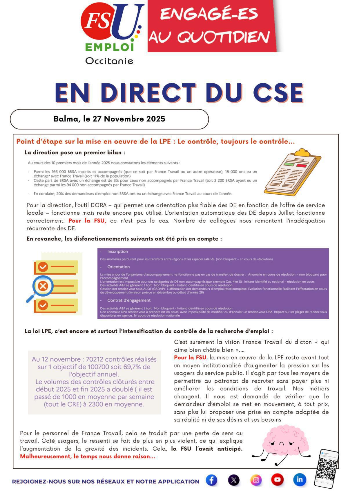 En Direct du CSE - 27 Novembre 2025
