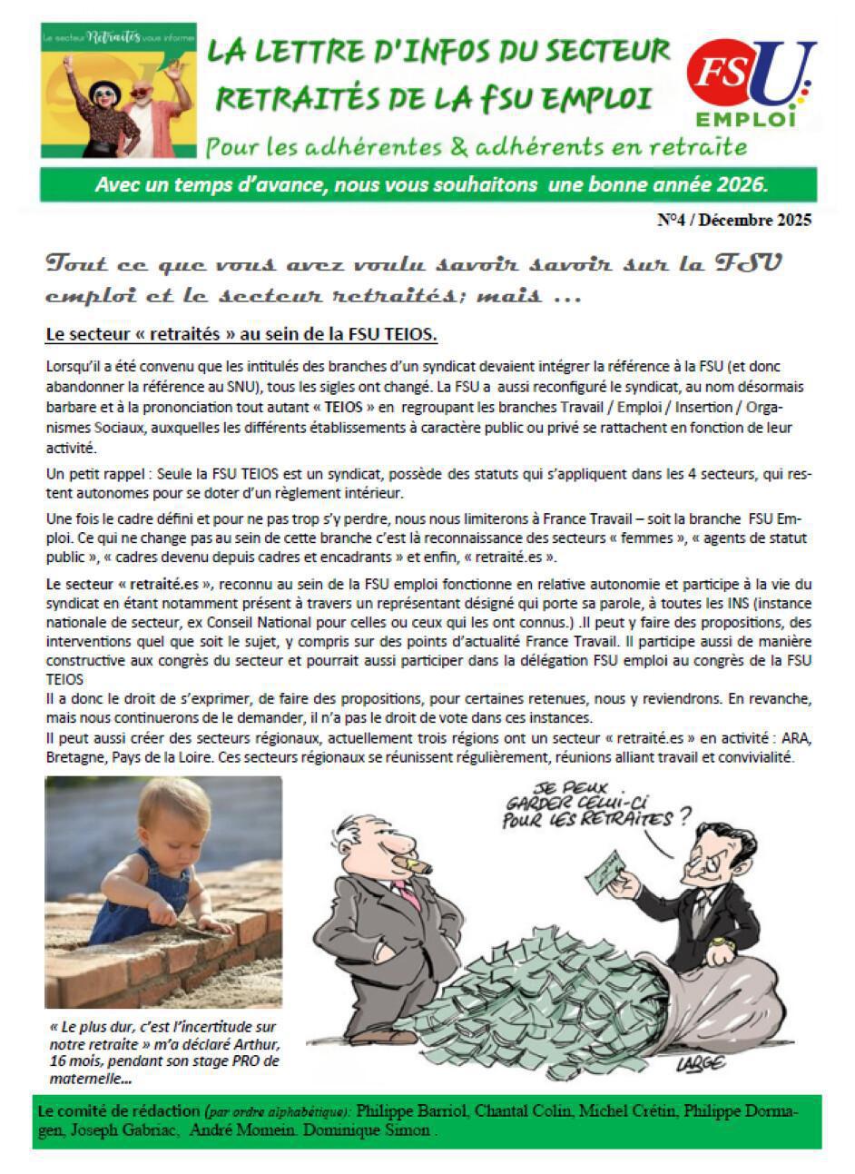 Newsletter n°4 - décembre 2025