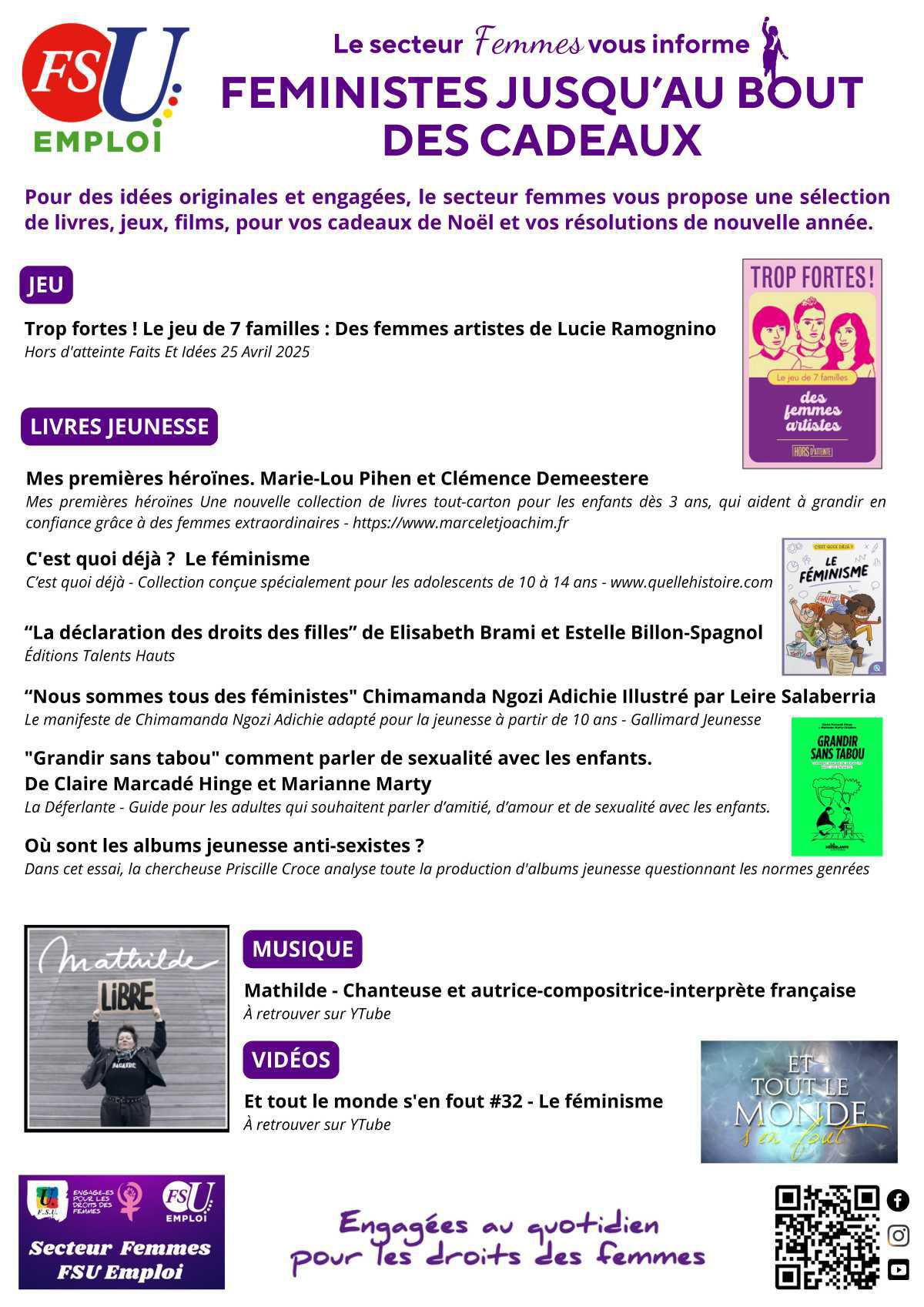 Féministe jusqu'au bout des cadeaux