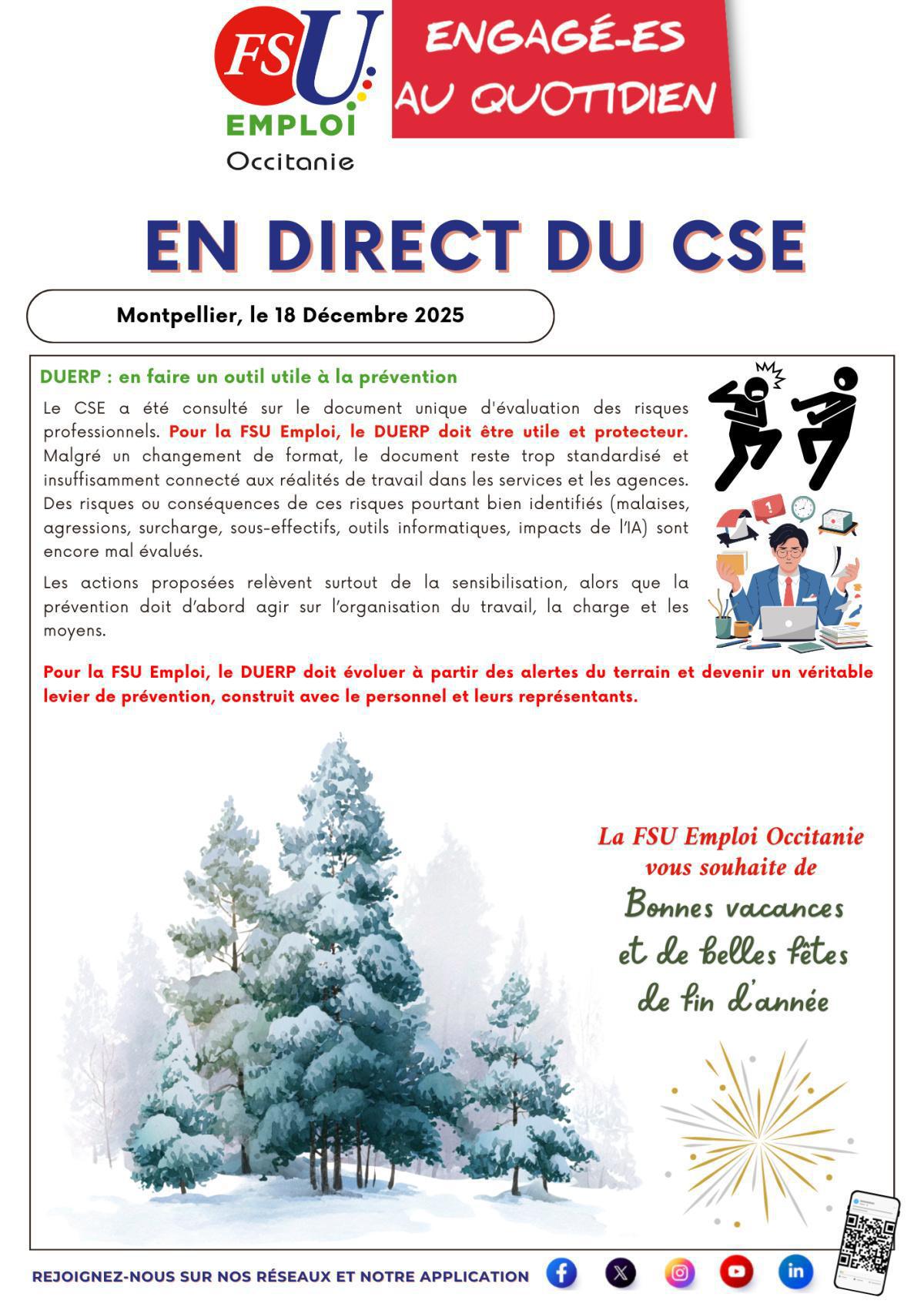 En Direct du CSE - 18 Décembre 2025