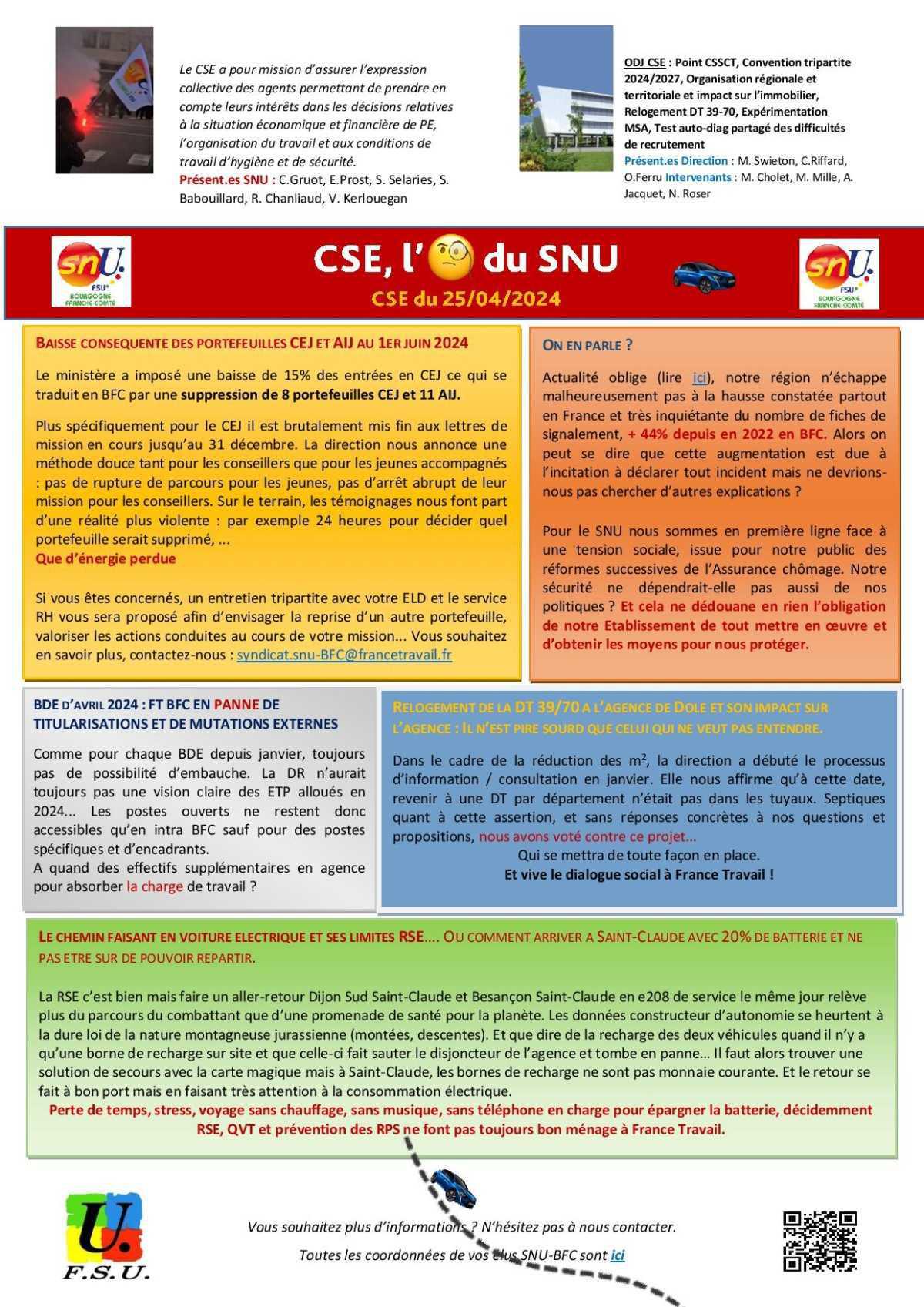 L'oeil de la FSU - Avril 2024