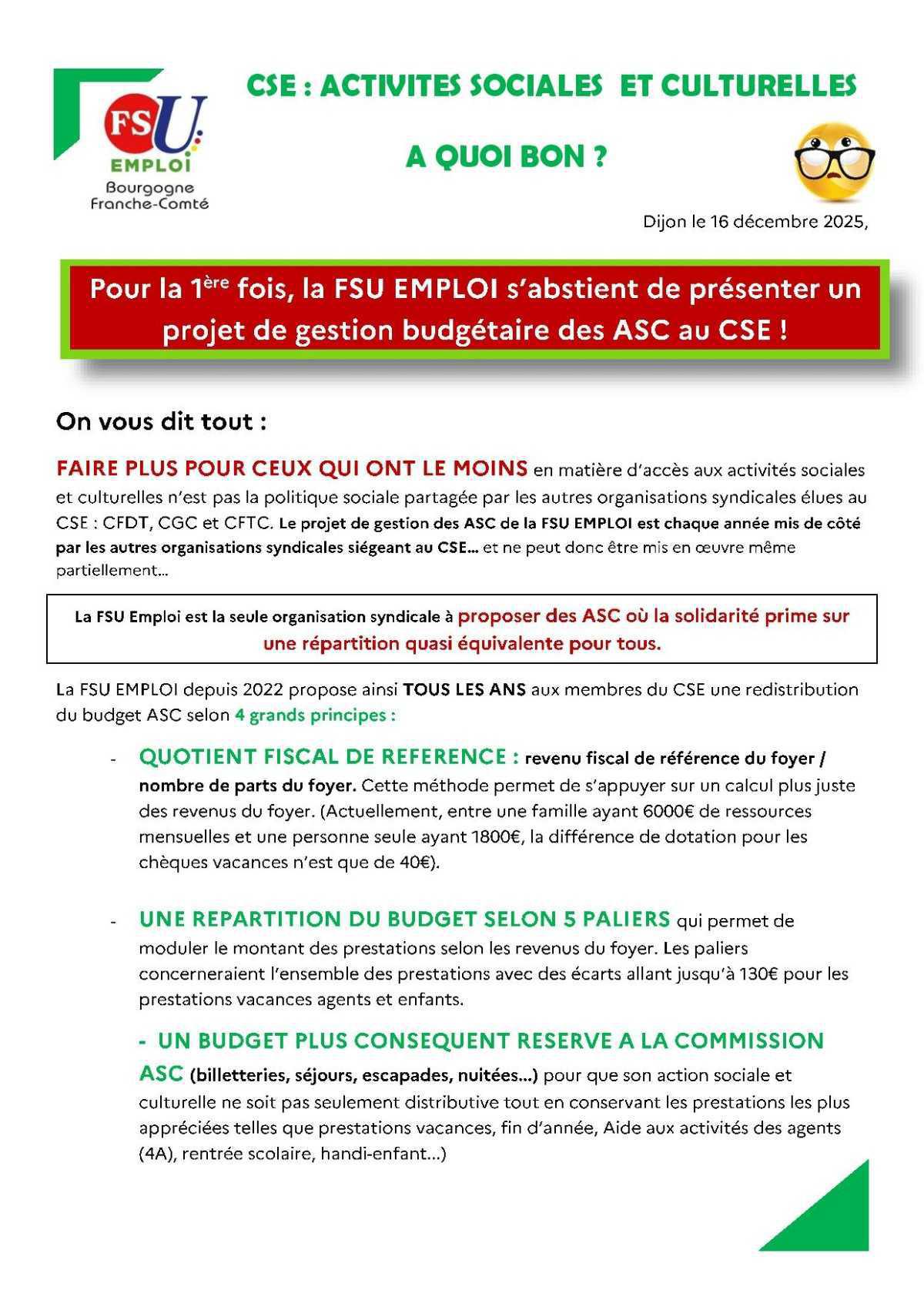 CSE : ACTIVITES SOCIALES ET CULTURELLES A QUOI BON ? CSE : ACTIVITES SOCIALES ET CULTURELLES A QUOI BON ?