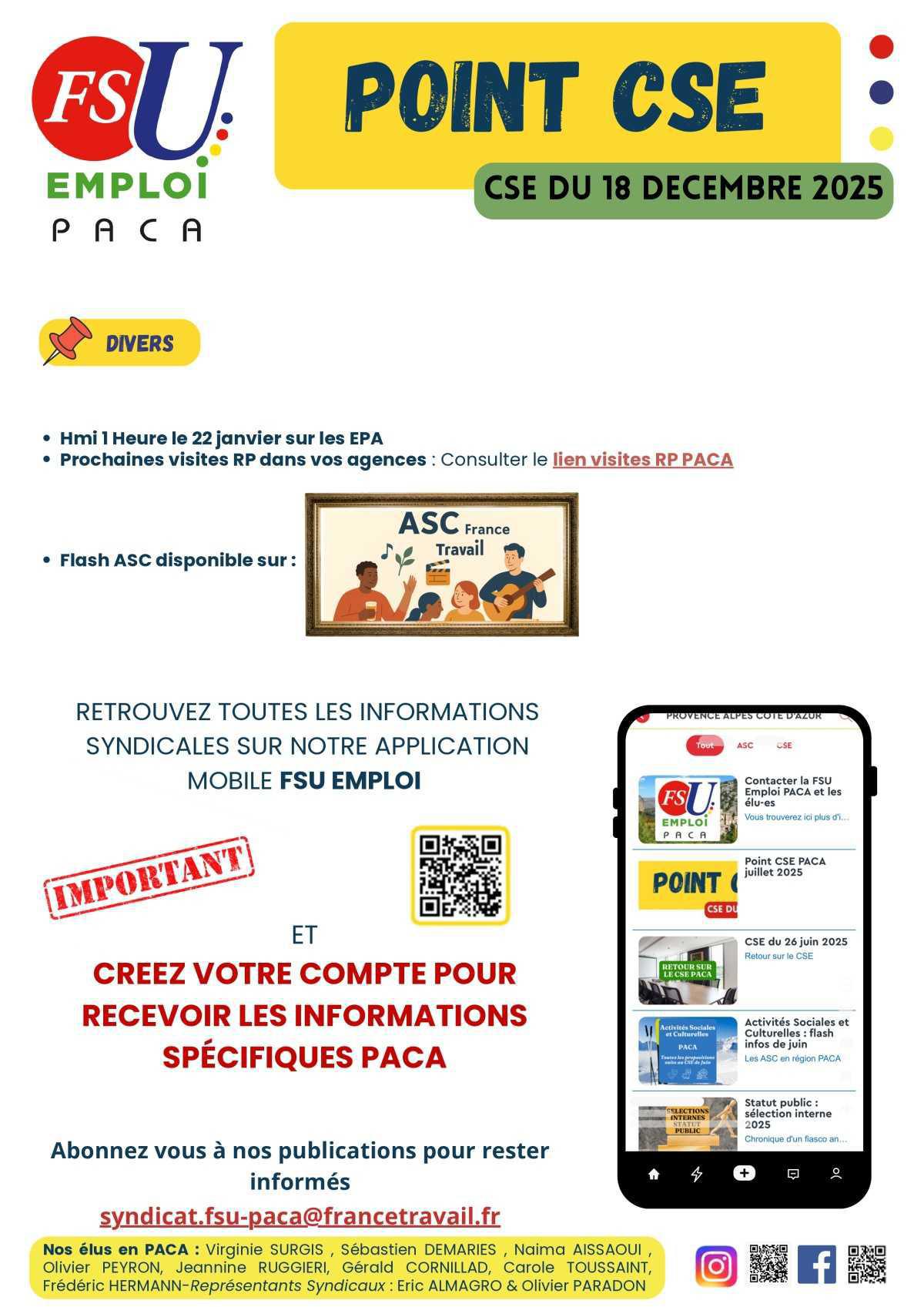 Point CSE - Décembre 2025