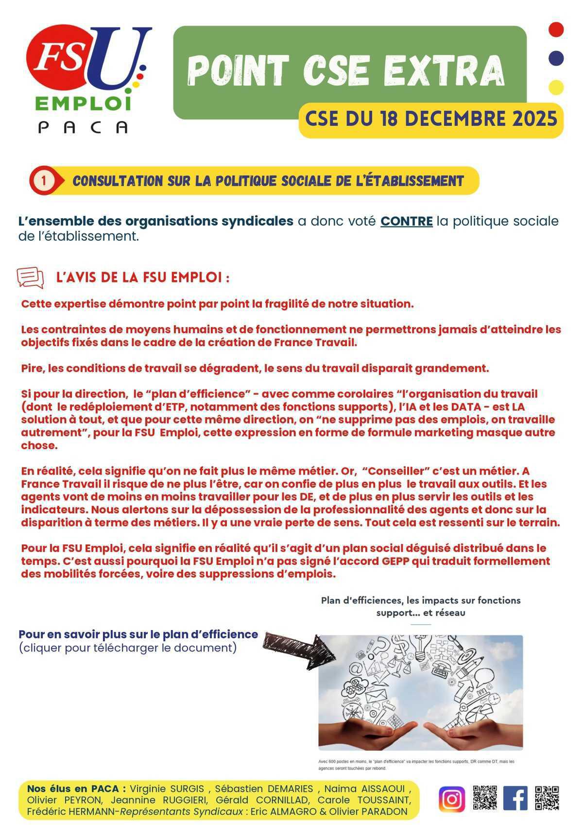 POINT CSE EXTRA - Déc. 2025