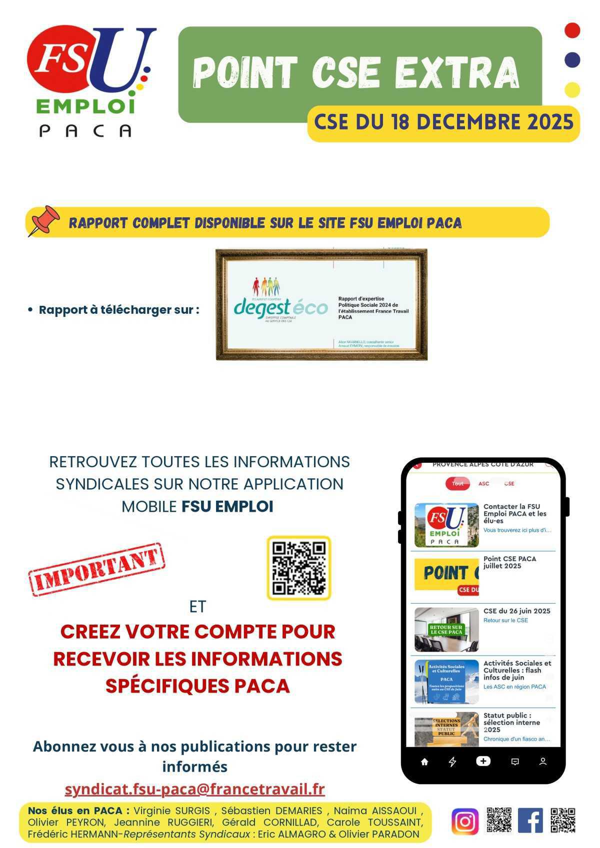 POINT CSE EXTRA - Déc. 2025