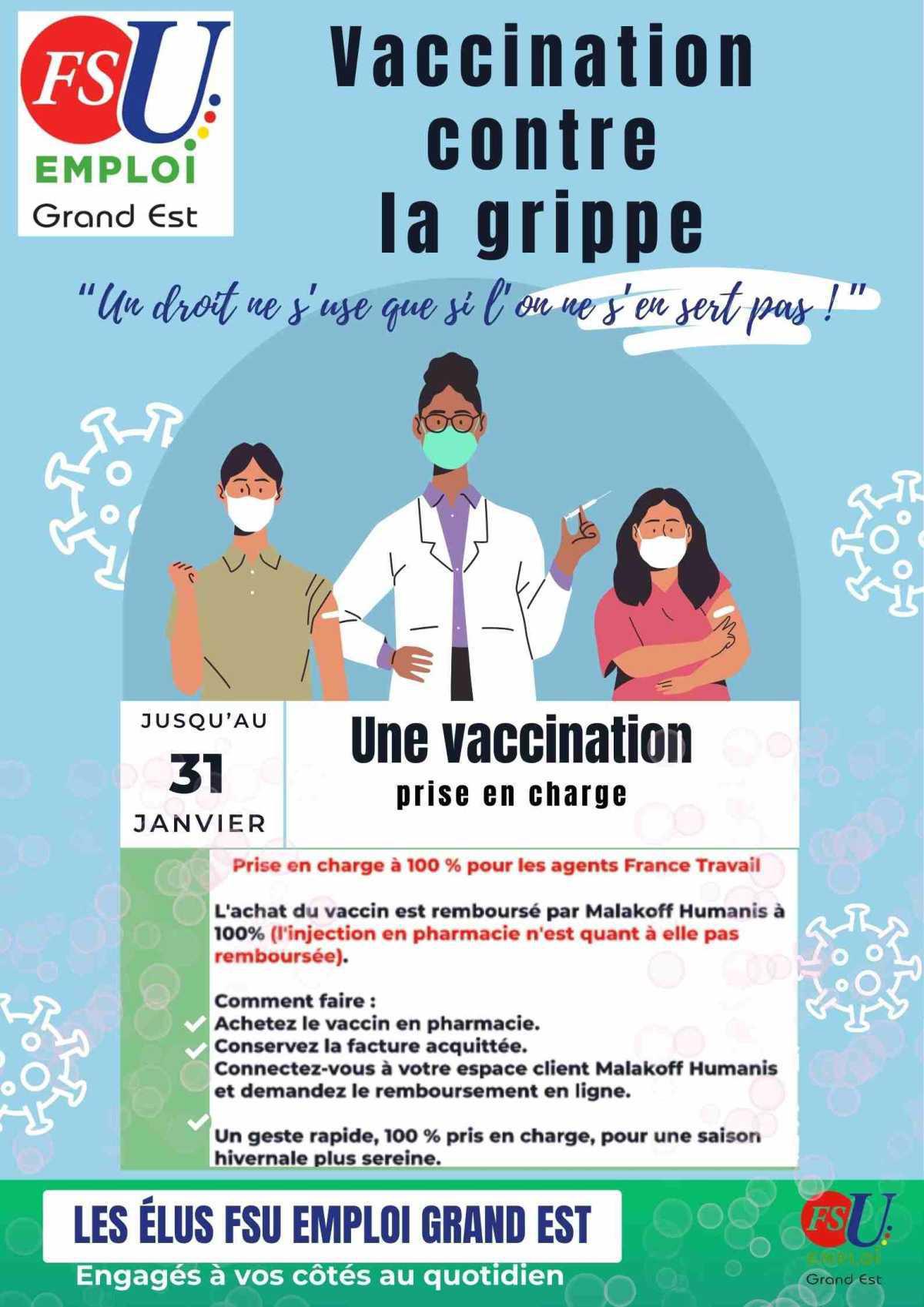 VACCIN GRIPPE REMBOURSE 