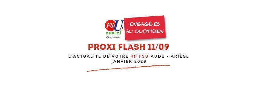 Proxi Flash 11/09 JANVIER 2026