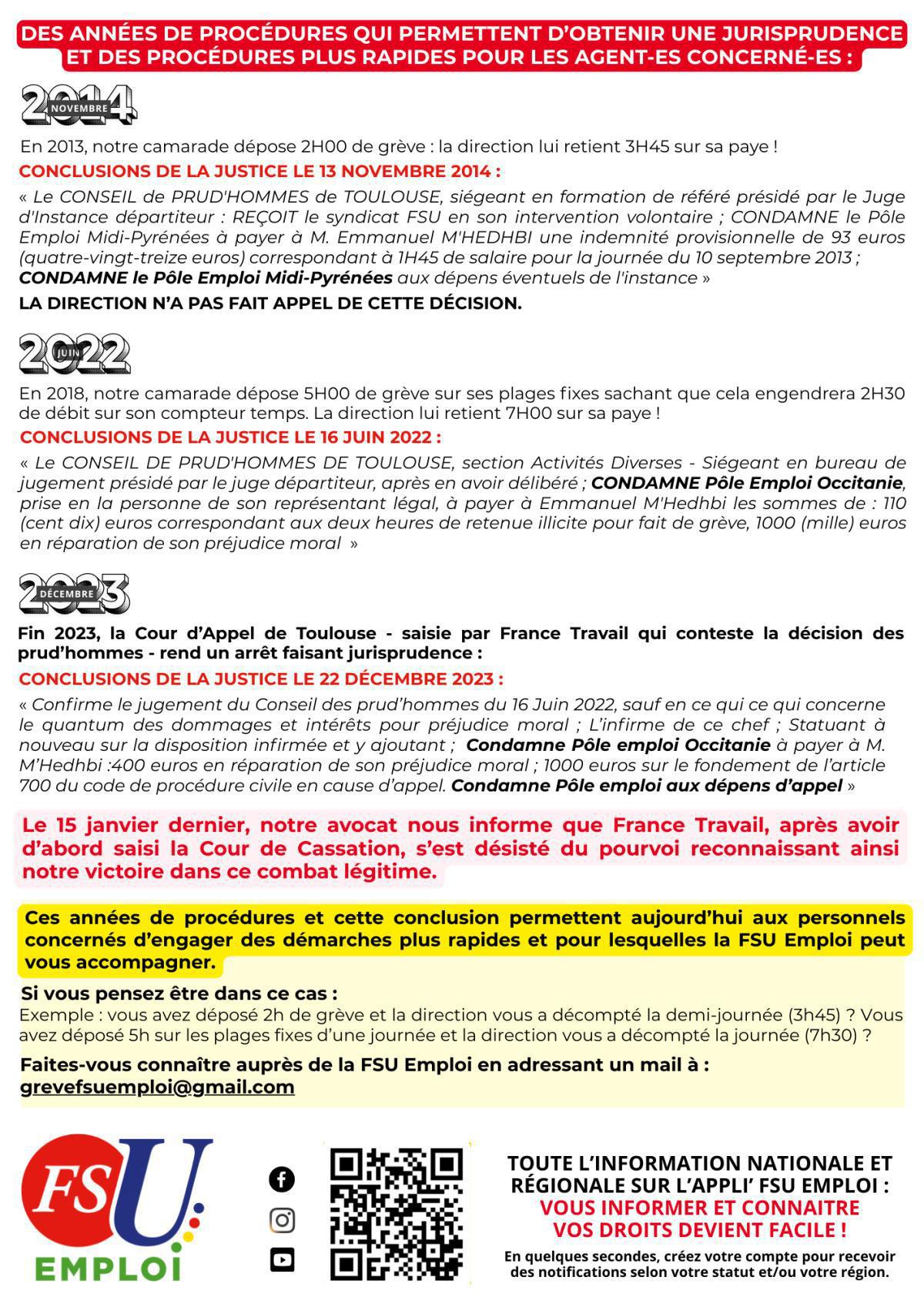France Travail définitivement condamné pour atteinte au droit de grève.