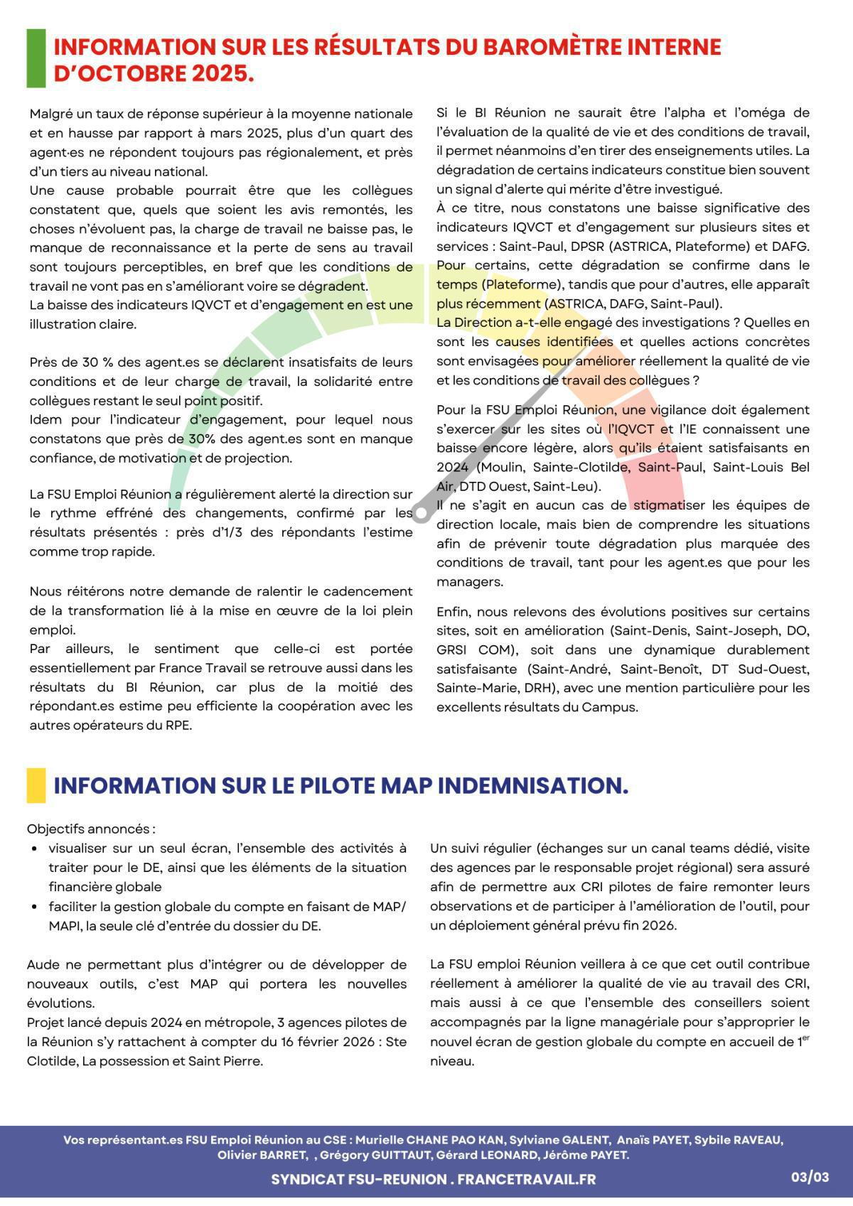 Kozman CSE du 29 janvier 2026