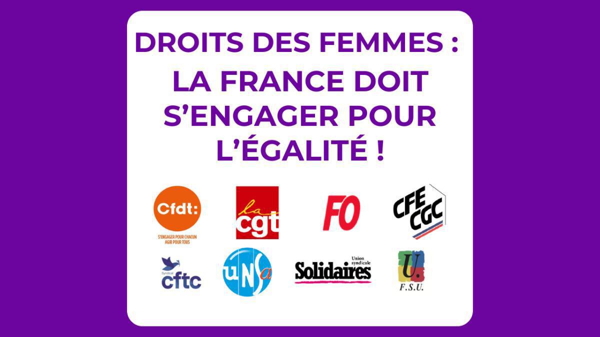 8 mars : la France doit s’engager pour l’égalité !