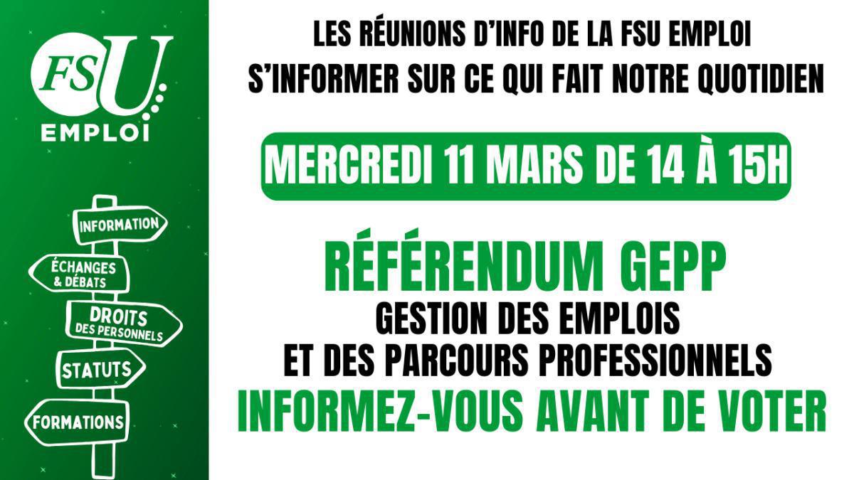 Référendum GEPP : informez-vous avant de voter !