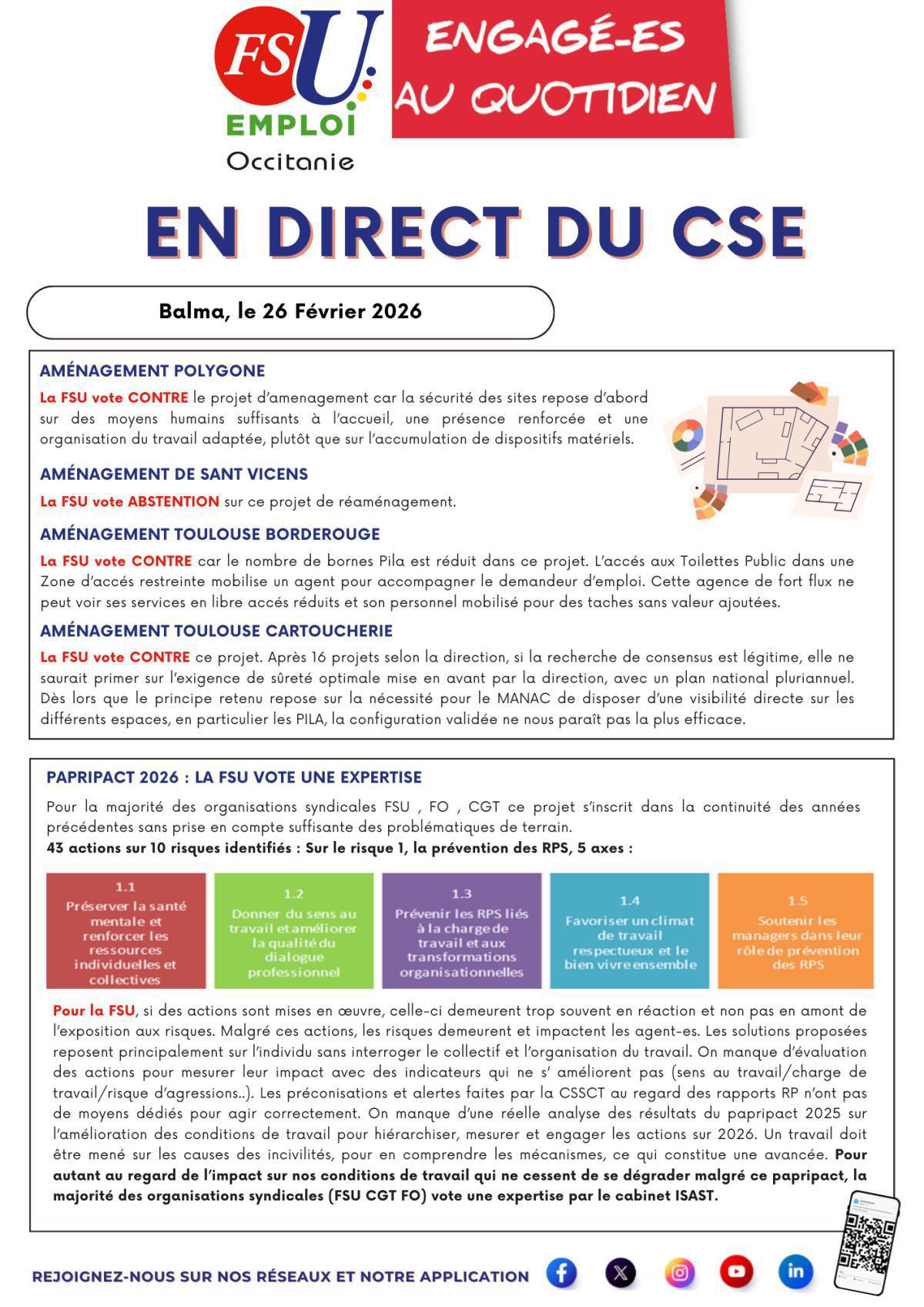 En Direct du CSE - 26 Février 2026