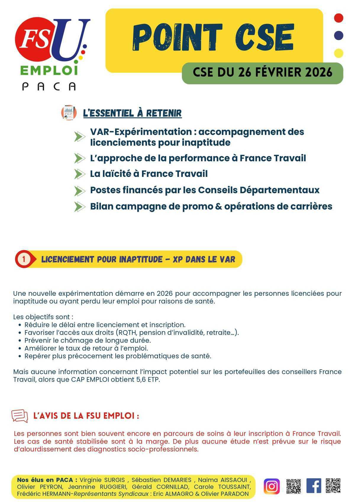 POINT CSE - février 2026