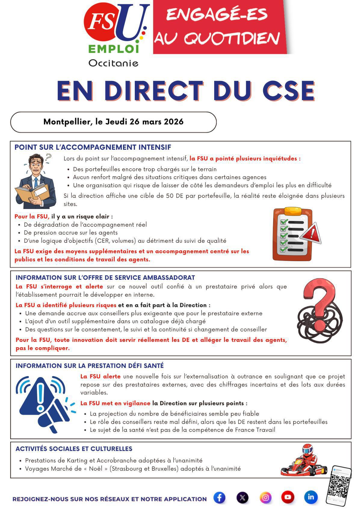 En Direct du CSE - 26 Mars 2026