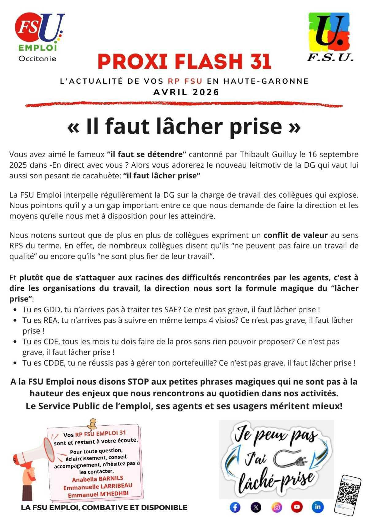 Proxi-Flash 31 AVRIL 2026