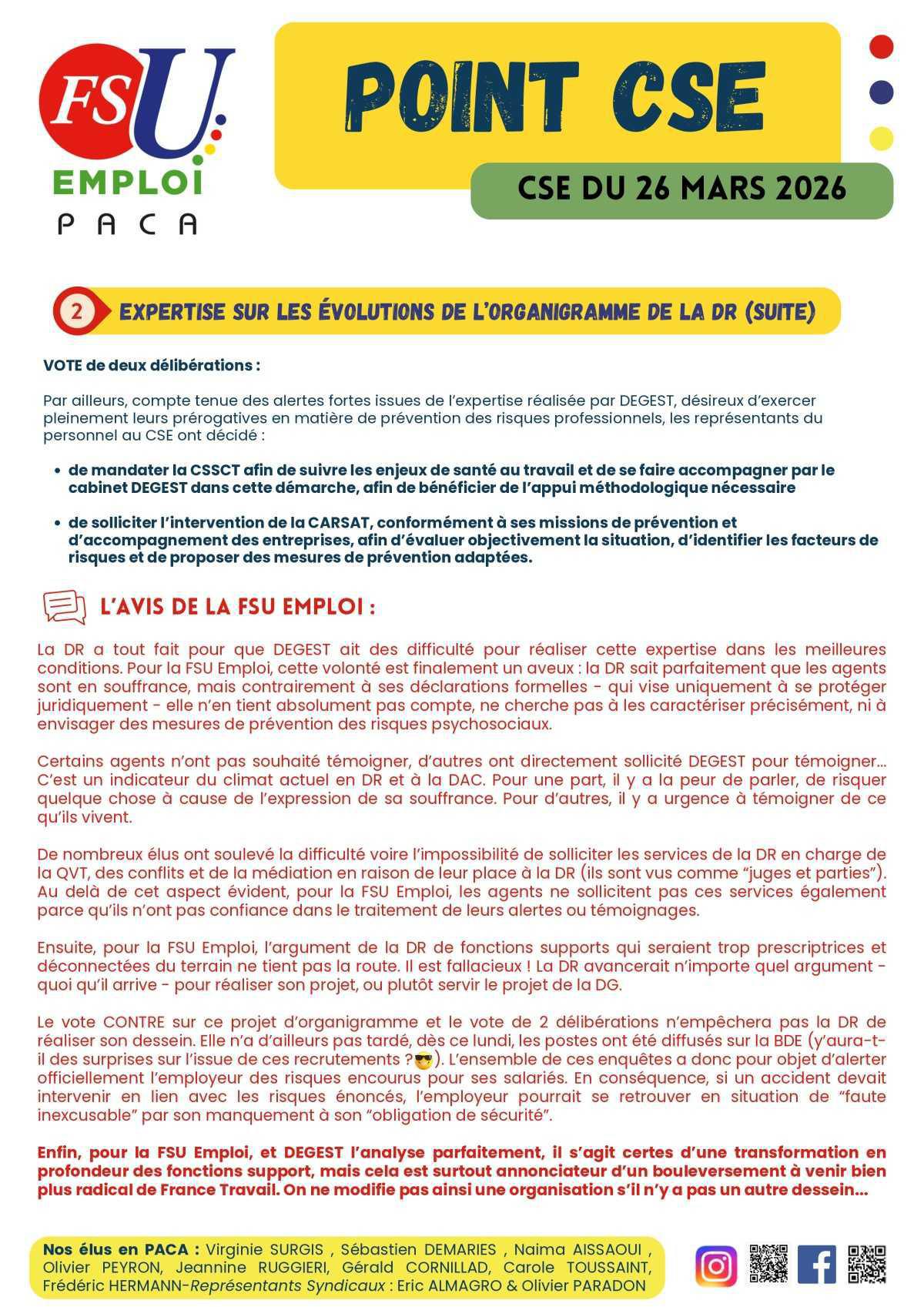 POINT CSE - mars 2026